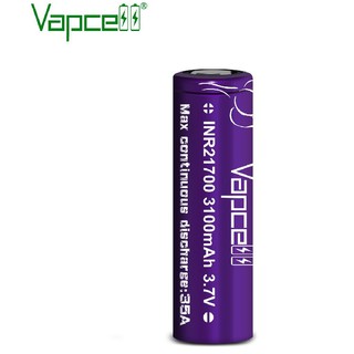 ถ่านชาร์จ Vapcell 21700 3100mah 35A ไฮเดรน