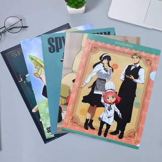 กระเป๋าเอกสาร PVC แบบใส ขนาด A4 ลายการ์ตูนอนิเมะ SPY FAMILY สําหรับเก็บเอกสาร