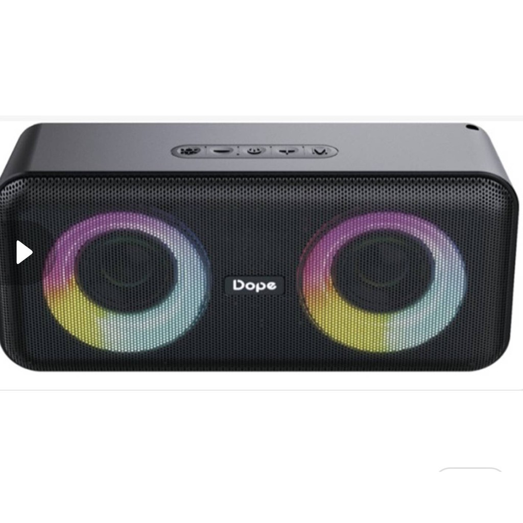 Dope Newๆๆ Soundbox • Bluetooth 5.1​ เสียงดีเบสหนัก/น้ำหนักเบา สีดำ ลำโพง​/Bluetooth​
