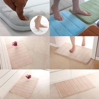 พรมเช็ดเท้า ผ้าเช็ดเท้า ขนาด60X40 cm พรม พรมปูพื้น ขนนิ่ม พรมนุ่ม ทอหนาแน่น สีไม่ตก พรมห้องนอน พรมแต่งบ้าน มีหลายขนาด