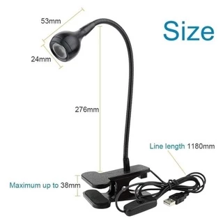 โคมไฟส่องเล็บ/อบเล็บ ทำเล็บเจล โคมไฟ LED UV หนีบโต๊ะ หมุนได้รอบทิศทาง สายUSB