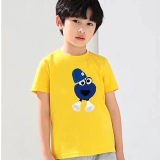 *K-2270-SHORT* /3สี/   เสื้อยืดแขนสั้นเด็กสไตส์เกาหลี สกรีนลายการ์ตูนน่ารักใส่ได้ทั้งหญิงและชาย ใส่ส*K-2266-SHORT* /3สี/