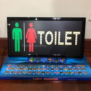 ป้ายไฟLED*TOILET* ป้ายไฟ ป้ายไฟร้าน ป้ายไฟตกแต่งร้าน ป้ายไฟวิ่ง ป้ายไฟตัวอักษร ป้ายไฟสำเร็จรูป (LB-00032)