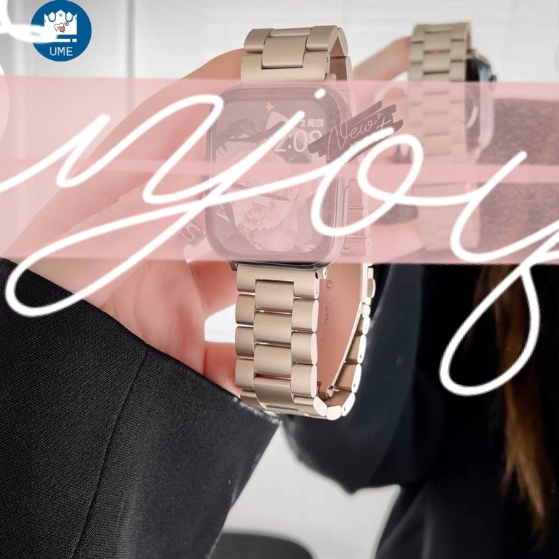 สาย smart watch ultra 10 9 8 7 Se 6 5 4 3 สายยาง สายนาฬิกา งานเลส ปรับความยาวได้ พร้อมส่ง ทุกขนาด สายนาฬิกา smart watch