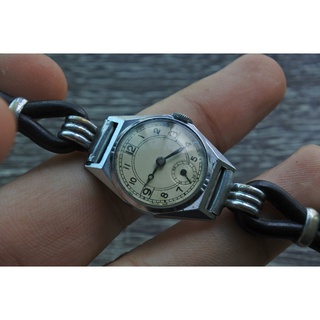 นาฬิกา Vintage มือสองญี่ปุ่น Hand Winding ระบบ ไขลาน 1960s Mini Second Hand Watch Swiss Made Round Shape Day 22mm