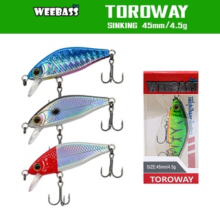 WEEBASS เหยื่อปลั๊ก - รุ่น TOROWAY SINKKING 45mm/4.5g เหยื่อปลอม