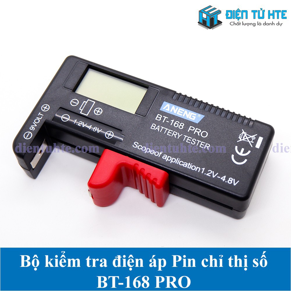 เครื่องทดสอบแรงดันไฟฟ้าแบตเตอรี่ BT168 BT-168 PRO พร้อมตัวบ่งชี้ดิจิตอล [HTE Quy Nhon CN2]