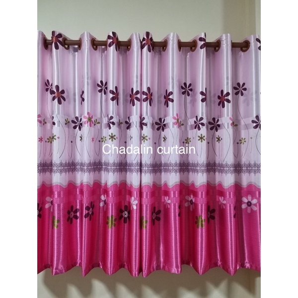 แนะนำ ผ้าม่าน ผ้าม่านแบบตาไก่ สำหรับหน้าต่าง ประตู กั้นห้อง พิมพ์ลายสองหน้ากันยูวี70% ราคาพิเศษ มีเก็บเงินปลายทาง