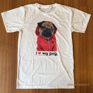 เสื้อยืด Pug