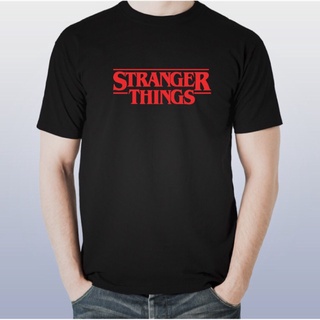 [S-5XL] เสื้อยืด พิมพ์ลาย Stranger Things Red Wording Netflix แฟชั่นสําหรับผู้ชาย 483505