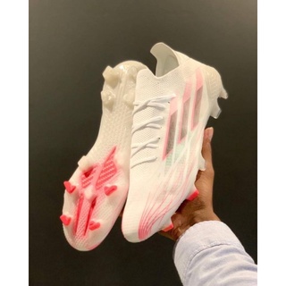 ✳✧☍Kasut Bola Sepak Adidas X Speedflow .1 White Pink FG รองเท้าฟุตบอล