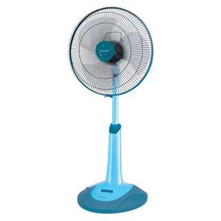พัดลมตั้งพื้น 16 นิ้ว สีฟ้า SHARP PJ-SL163-TQ Floor Standing Fan 16 inches Blue Color SHARP PJ-SL163-TQ