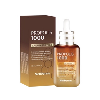 [แอมพูลโพรโพลิส/แอมพูลสารสกัดจากผึ้ง] WellDerma Propolis 1000 Energy Ampoule (50ml)