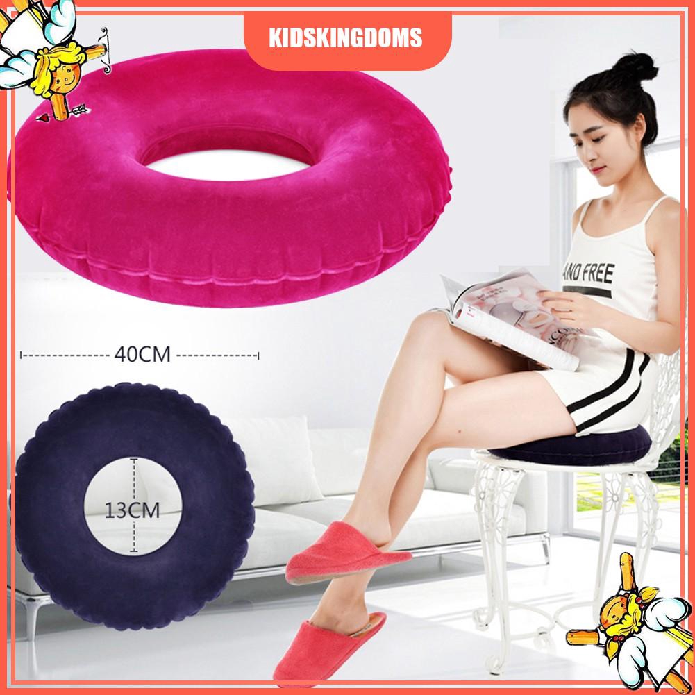 Round Cushion Seat Cushion Pillow Sitting Donut Chair Pad-Pink