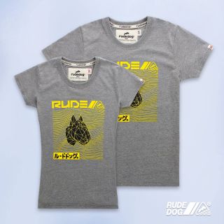 Rudedog เสื้อยืด รุ่น Big head สีเทา