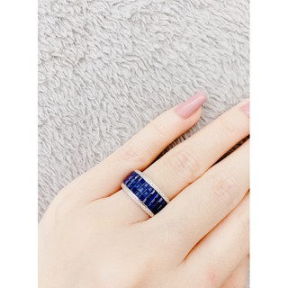 แหวนเงินแท้ พลอยCZ Sterling Silver925 band with CZ (สีแดงหมดคะ)