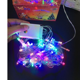 Christmas LED FLASH LIGHT ไฟกระพริบ LED กันน้ำ RGB เปลี่ยนสี ได้ 7 สี สายยาว 8 เมตร