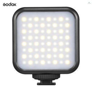 Godox LITEMONS LED6R RGB ไฟวิดีโอ LED แบบชาร์จไฟ ขนาดเล็ก 3200K-6500K หรี่แสงได้ 13 เอฟเฟกต์แสง รองรับการดูดซับแม่เหล็ก พร้อมเมาท์โคลด์ชู 3 ชิ้น สําหรับ Vlo