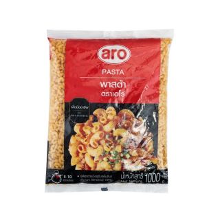 🔥แนะนำ!! มักกะโรนีข้องอ พาสต้า ขนาด 1000กรัม/ถุง ตราเอโร่ aro Pasta Magaroni aro ข้าว, เส้นก๋วยเตี๋ยว, เส้นพาสต้า