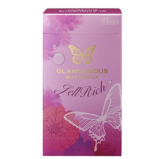 ถุงยางอนามัย Jex Glamourous Butterfly Jell Rich