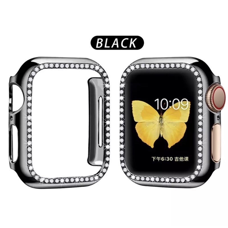 Case AppleWatch 44 mm เคส AppleWatch Tpuซิลิโคน ใส watch 1/2/3/4/5/6  watch 5 W55 case diamond เคสเพชร