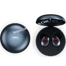 Remax TWS-8 True wireless หูฟังบลูทูธ Bluetooth 5.0 สีดำ เสียงดี เบสแน่น ตัวเล็ก พกพาสะดวก