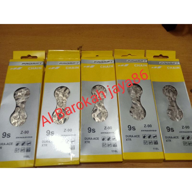 PROMPT 9 SPEED GEAR OPERATION BIKE CHAIN (1/2" 11/128" 3116L) ยี่ห้อ Prompt