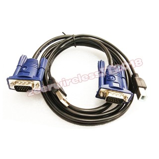 cable usb KVM สาย เควีเอ็ม ยูเอชบี  A-B ยาว 1.4เมตร