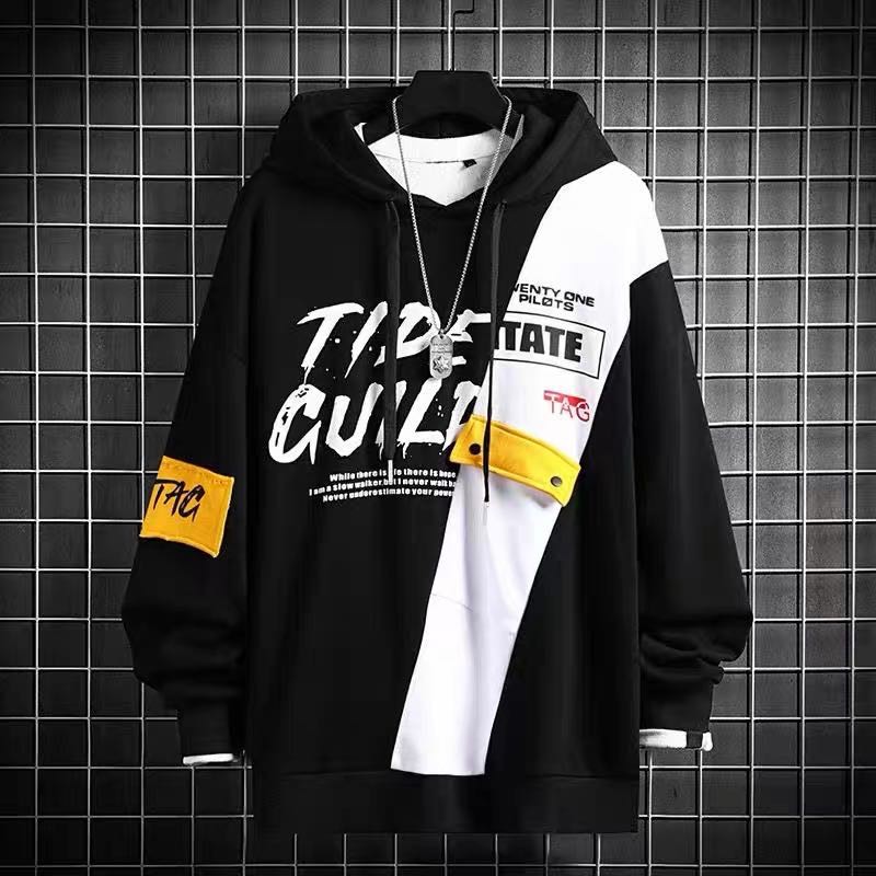 เสื้อคลุมแขนยาวผู้ชาย เสื้อสวมหัว มีฮู้ด สไตล์เกาหลี รูปที่ 4