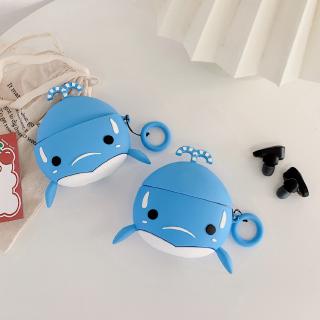 เคสหูฟัง รูปปลาวาฬสีน้ำเงิน สำหรับ  SONY WF1000XM3 Blue Whale Design SONY WF-1000XM3