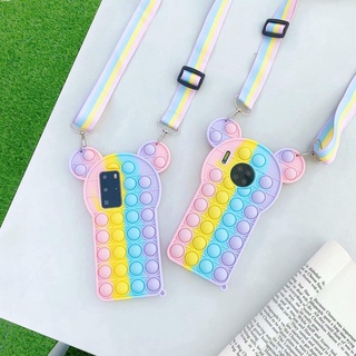 เคส-Phone Case For Samsung A32 A71 A12 A42 A02S A21S A31 A10 A01 A30 A50 A70 A30 A20 A11 Pop Push It Bubble |HS