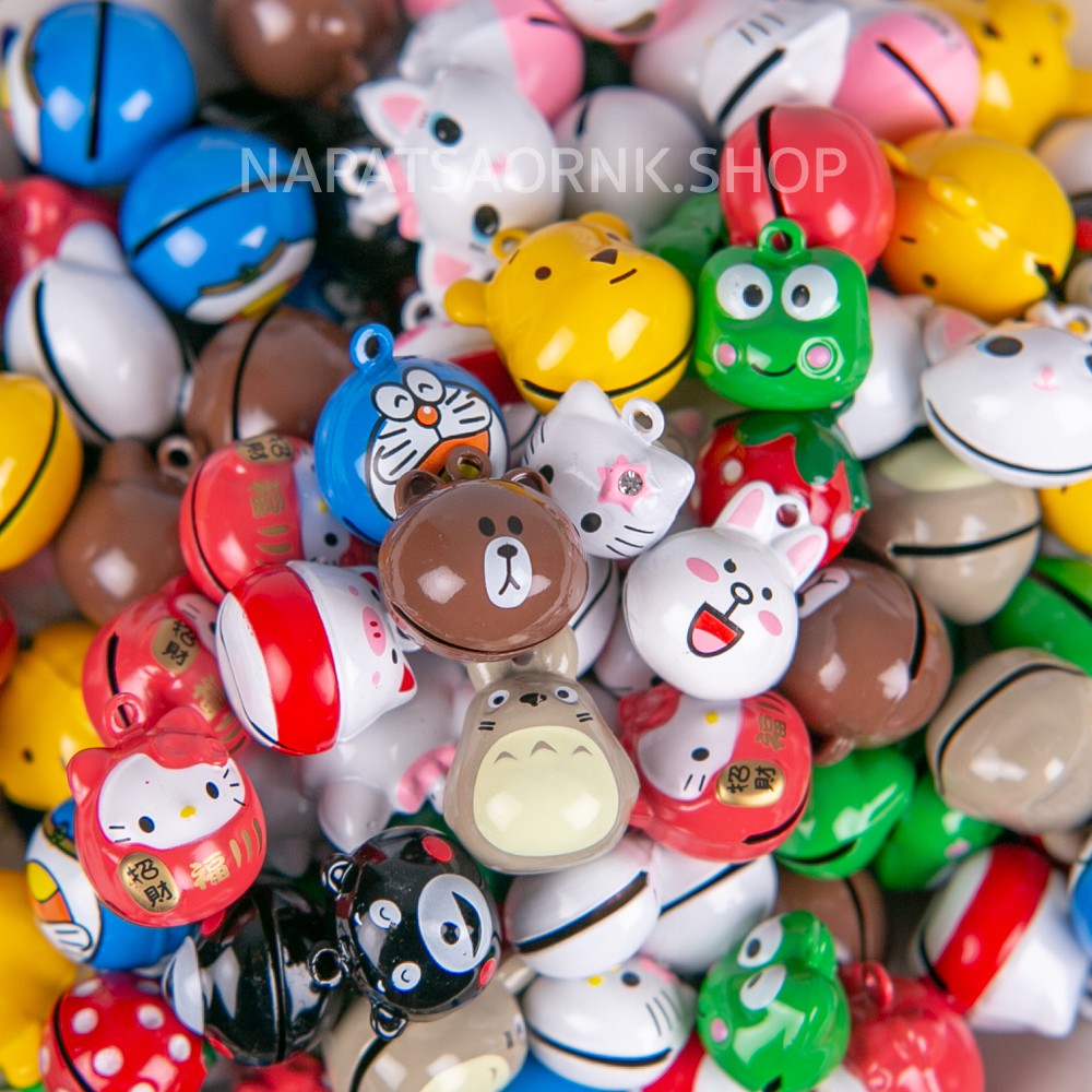 [ราคาส่ง] กระพรวนสัตว์เลี้ยง กระดิ่งการ์ตูน กระดิ่งแมวSet A(แถมห่วงฟรีทุกชิ้น)