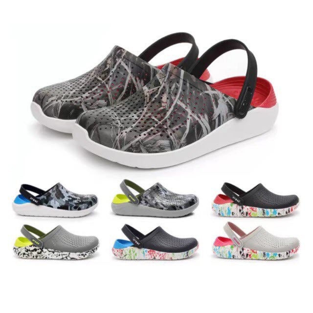 รองเท้าแตะ literide พื้นทาสี literide camo สําหรับผู้ชายและผู้หญิง รุ่นใหม่ สไตล์แท้