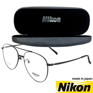 Nikon แว่นตา รุ่น 89050 สีดำ กรอบแว่นตา กรอบเต็ม ขาข้อต่อ วัสดุ ไทเทเนียม (สำหรับตัดเลนส์) Eyewear Top Glasses