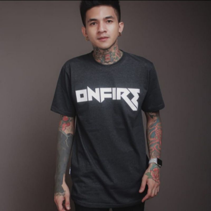 Onfire T-Shirt Crew Neck Mens T-Shirt Distro Bandung