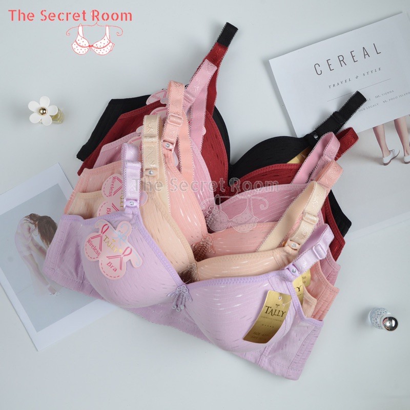 SALLY BRA BH 8039 I THIN FOAM I WIRELESS I SIZE 38 - 44 | ถ้วยซี