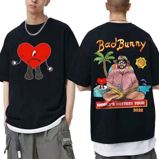 [S-5XL] เสื้อยืดแขนสั้นลําลอง พิมพ์ลายอัลบั้มเพลง Rapper Bad Bunny UN VERANO SIN TI สไตล์ฮิปฮอป สําหรับผู้ชาย และผู้หญิง