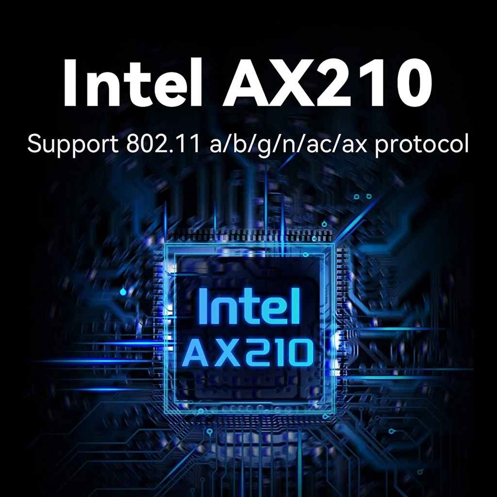 Ax210 PRO WiFi 6E การ์ดเครือข่าย WiFi บลูทูธ 5.2 ฮีทซิงค์ Tri-Bands 5374M Gigabit การ์ดเครือข่าย WiFi ไร้สาย สําหรับเดสก์ท็อป PC Windows 10/11 (64-bit) การ์ด Pci thumbnail 9