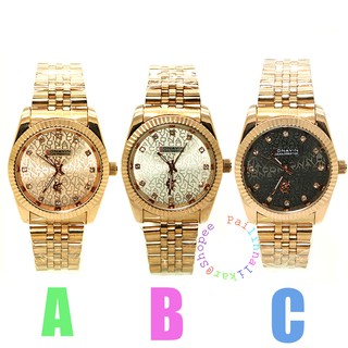 นาฬิกาข้อมือผู้ชาย-ผู้หญิง และวัยรุ่น Conavin Watch สายเหล็กและตัวเรือนสี Pink Gold ทรงกลม ขนาดตัวเรือน 3.8 CM ระบบเข็ม