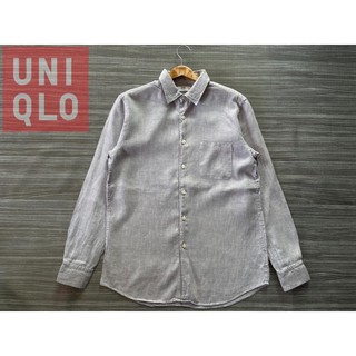 UNIQLO  ผ้าลินิน สีเทา