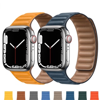 สายนาฬิกาข้อมือซิลิโคน แบบแม่เหล็ก สําหรับ Apple Watch Band 44 มม. 45 มม. 41 มม. 40 มม. 42 มม. 38 มม. 49 มม. iWatch Series 8 Ultra 3 SE 6 7