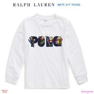 RALPH LAUREN SKI BEAR COTTON JERSEY TEE ( BOYS 2-7 YEARS )