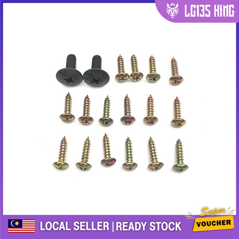 MODENAS KRISS 110 KRISS110 HANDLE COVER SCREW SKRU HANDLE SCREW SET