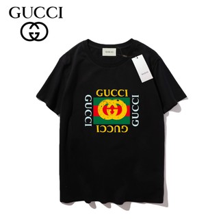 เสื้อยืดแขนสั้นผ้าฝ้ายพิมพ์ลาย GU ใหม่S-5XL