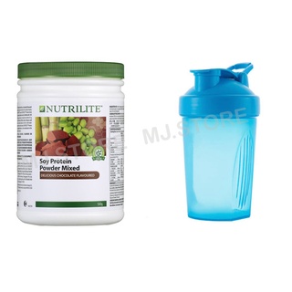 Nutrilite Protein soy plant Amway Chocolate Mixed + แก้วเชค 400 ML. นิวทรีไลท์ออลแพลนท์โปรตีน 500 กรัม