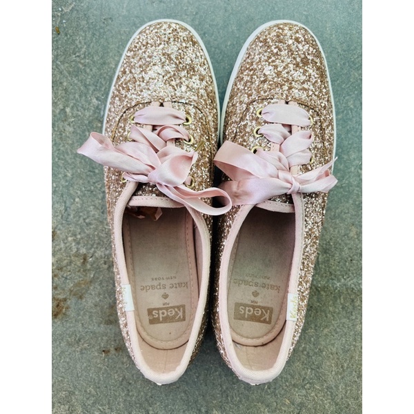 รองเท้าผ้าใบKEDS Glitter Pink Gold มือสอง