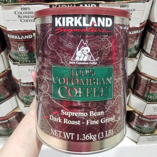 พร้อมส่ง 📌 Kirkland Signature 100% Colombian Ground Coffee, Dark, 3 lbs / 1.36 KG.