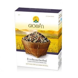 ข้าวกล้องงอกไตรทิพย์ 1000กรัม ดอยคำ คุณค่าข้าวกล้องเพาะงอก 3ชนิด,กาบา(GABA)บำรุงสมอง, แกมมาออริซานอล ต่อต้านอนุมูลอิสระ
