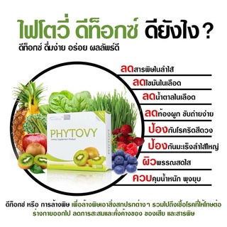 ซื้อ 7 = กล่องที่ 7 ลด 50%💥 PHYTOVY DETOX ไฟโตวี่ ดีท็อกซ์ ล้างลำใส้ ขับสารพิษ กันมะเร็ง แก้ท้องผูก ย่อยอาหาร ลดน้ำหนัก