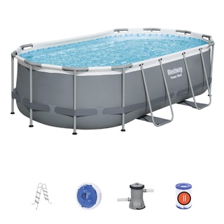 Bestway(เบสเวย์) Power Steel Oval Pool Set สระจัมโบ้ Toy Smart